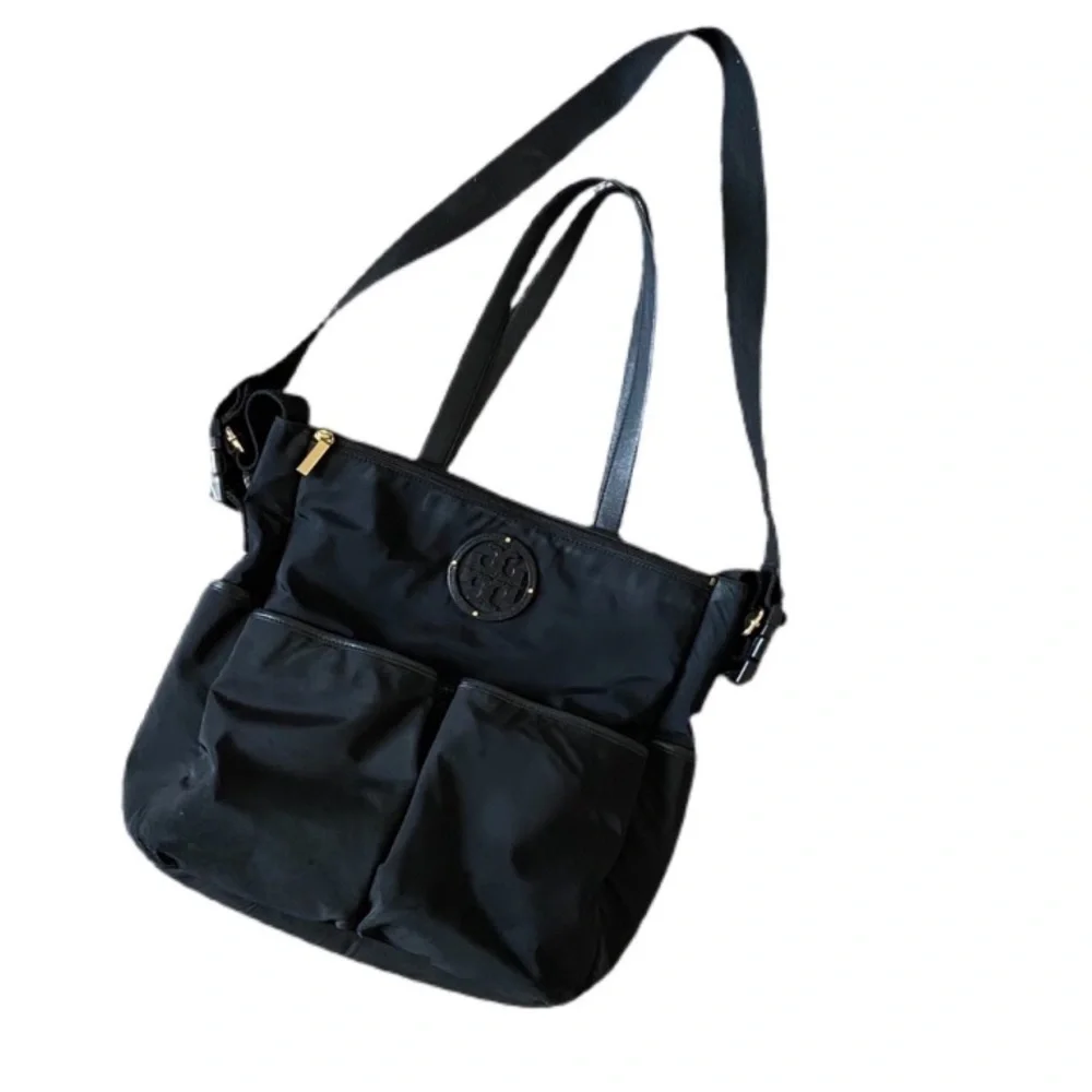 Tory Burch Marion Black Nylon Travel Baby Bag Diaper Bag